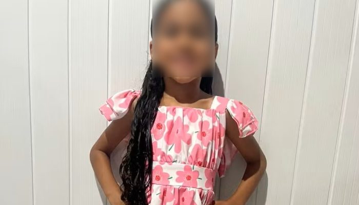 Emily Vitória Guimarães, de 6 anos, morreu após ser baleada em festa de aniversário — Foto: Reprodução/Whatsapp