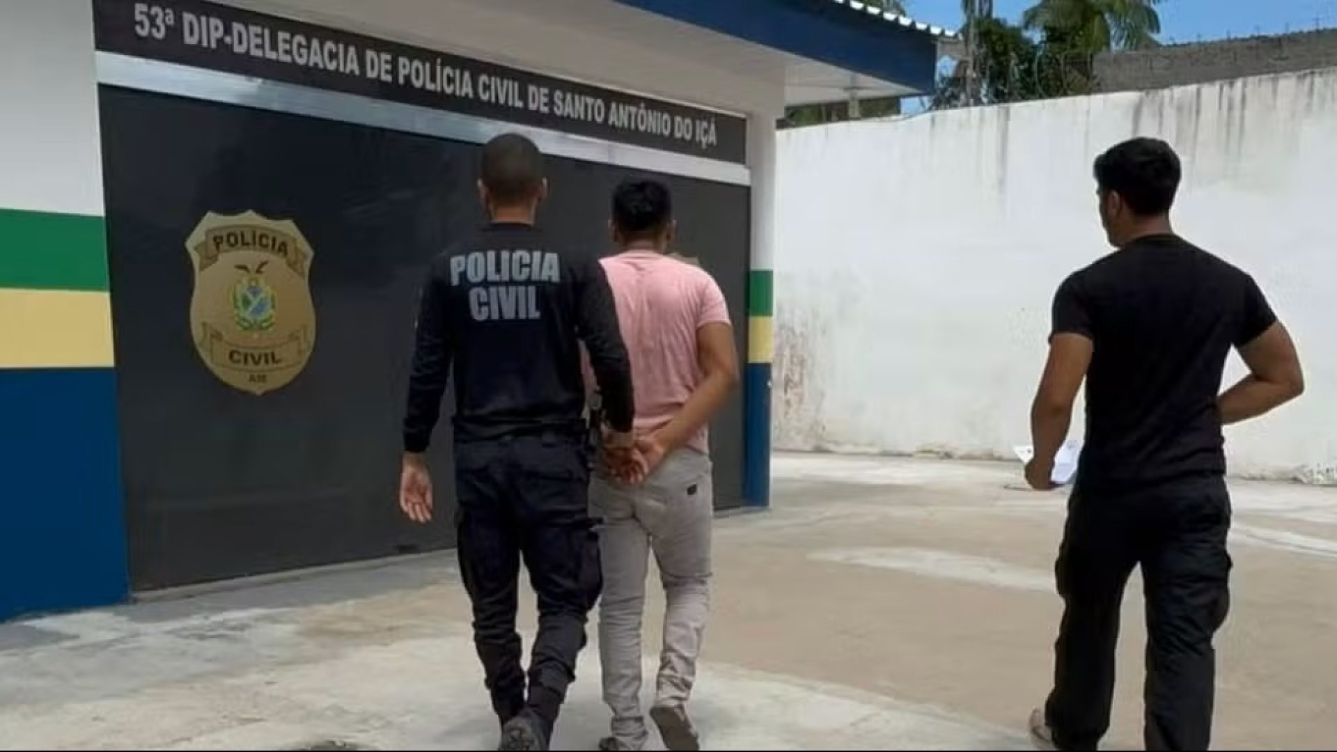 Um dos suspeitos de estuprar a indígena que foi preso em Santo Antônio do Iça — Foto: Divulgação