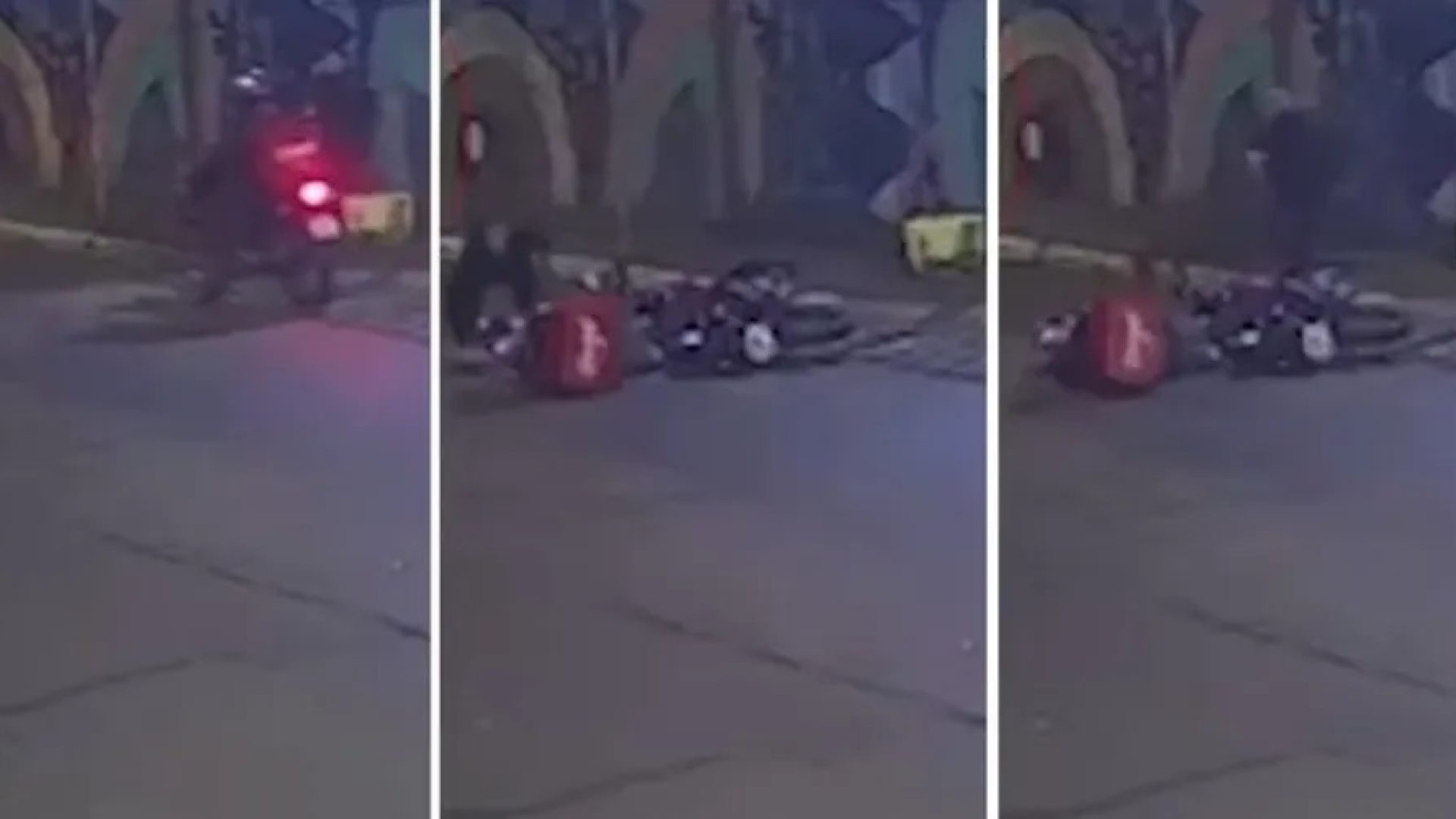 Uma policial militar de folga matou um homem de 21 anos ao reagir a uma tentativa de assalto. Câmera de segurança/Reprodução
