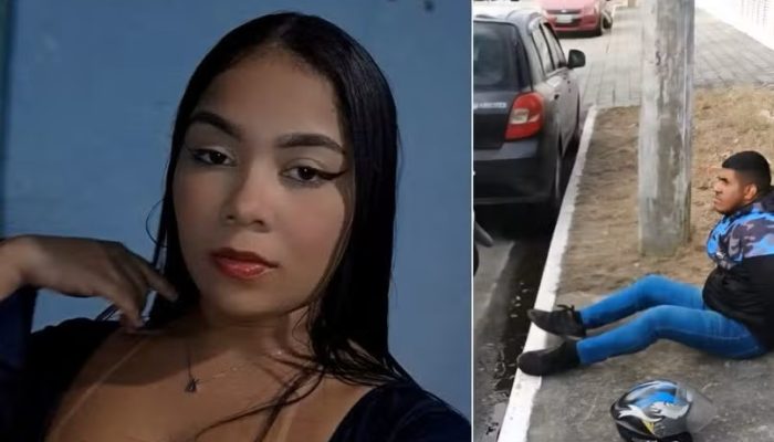 Maria Kauane Domingos da Silva, de 22 anos, morreu após ser baleada na cabeça. O namorado dela Cleon dos Santos Pires Querido, de 27, foi preso como o principal suspeito. — Foto: Reprodução