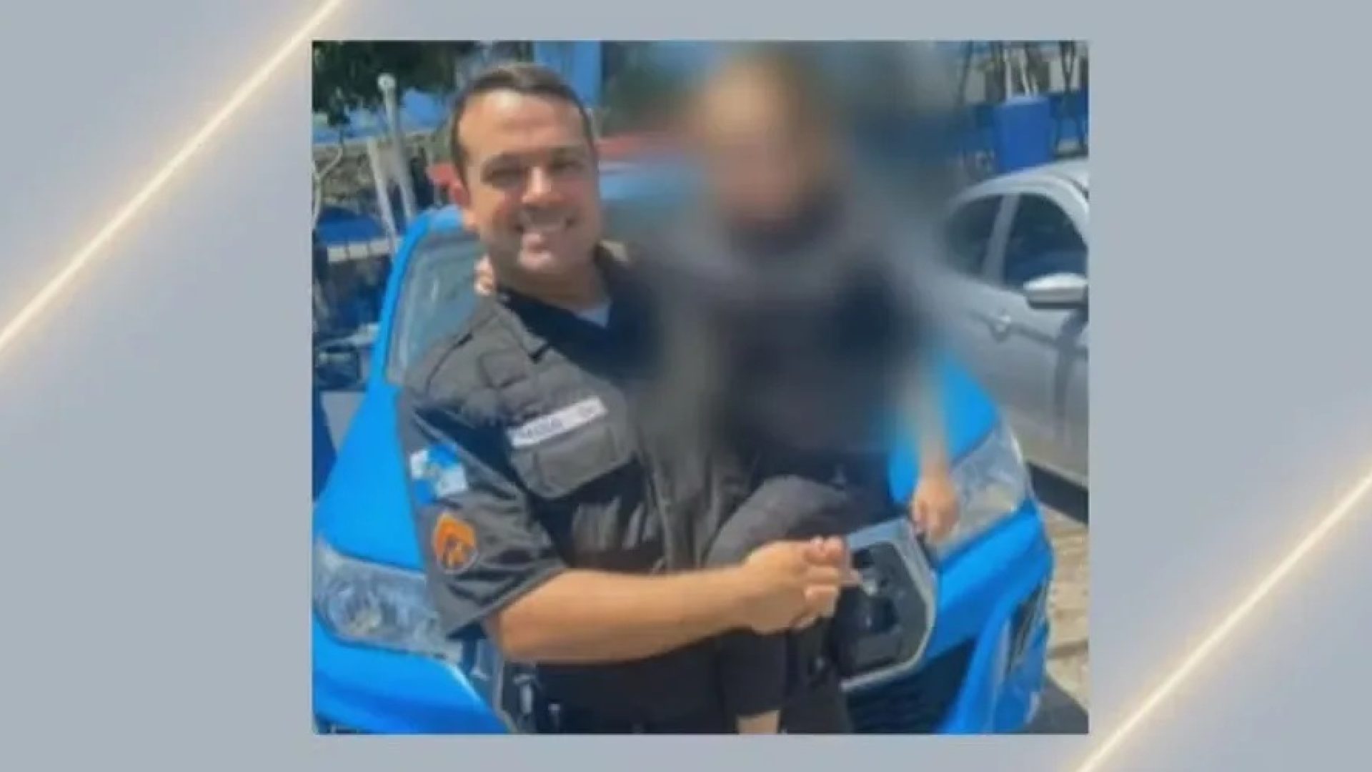 PM é morto a tiros; pai da vítima também foi baleado. Reprodução/TV Globo