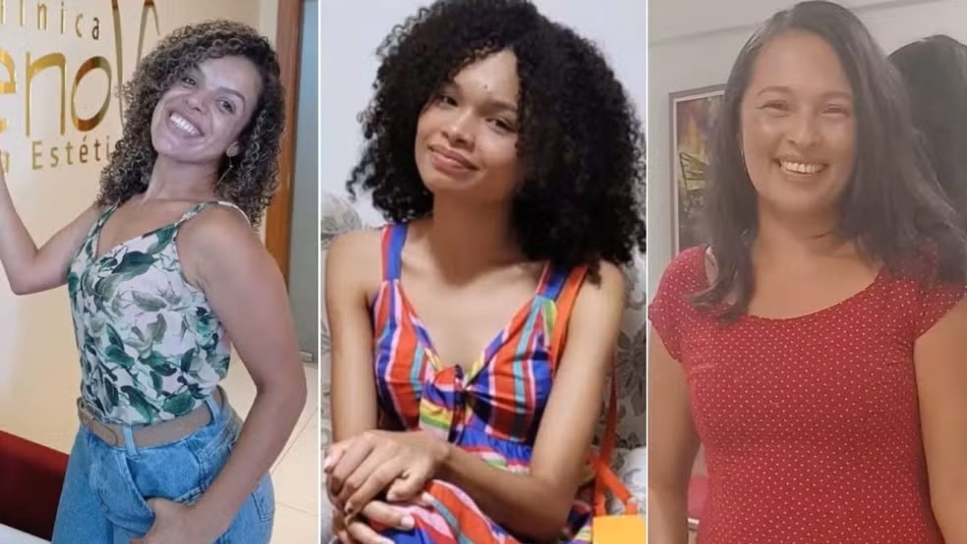 Alexsandra, Mariana e Maria Helena foram achadas mortas após saírem para passear com cachorro na Bahia — Foto: Reprodução/Redes Sociais