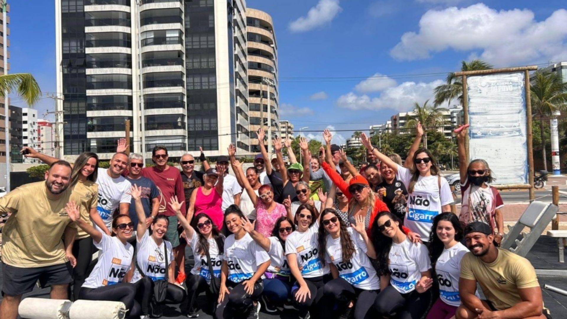Para muitos participantes, foi a primeira vez em contato com a estrutura das academias, que oferecem acesso gratuito a diversas modalidades de exercícios. Foto: Ascom Semesp