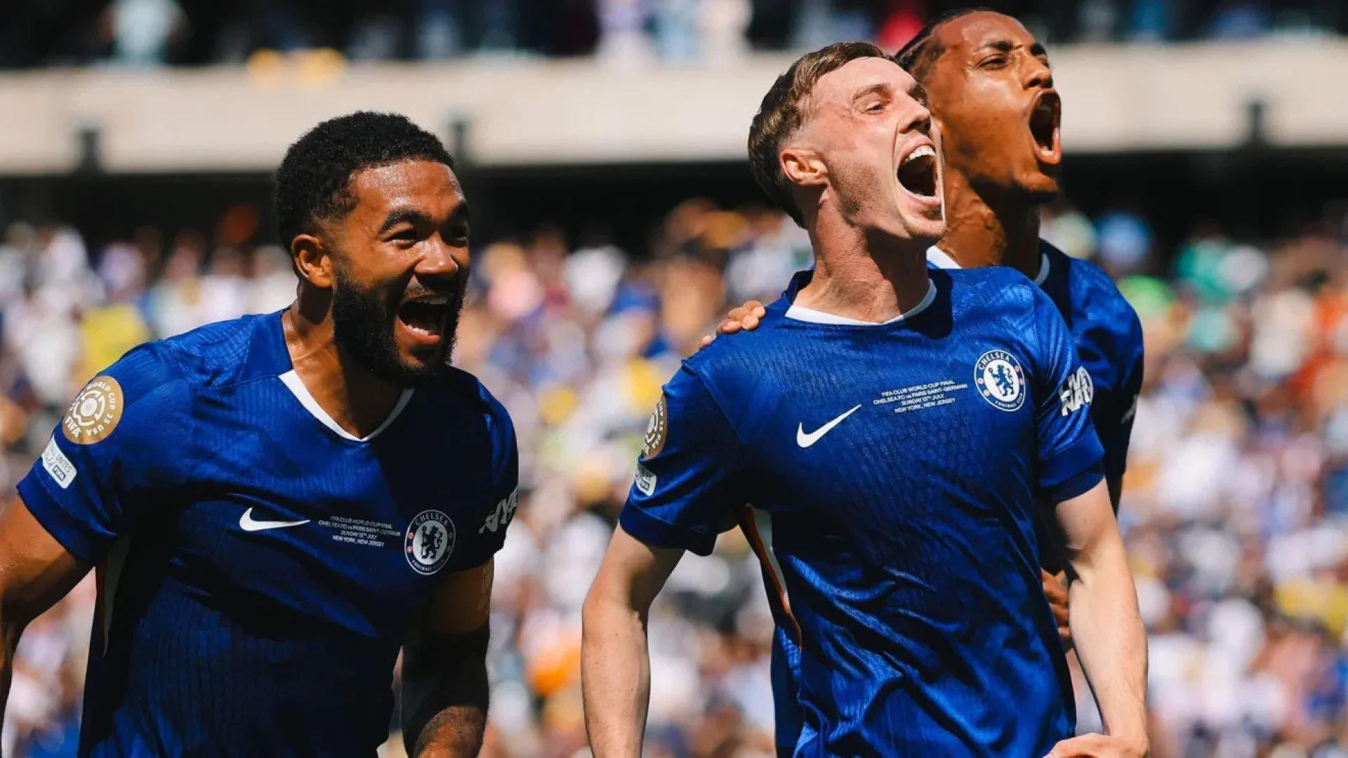 Cole Palmer comemora gol sobre o Chelsea no Mundial • Divulgação/Chelsea