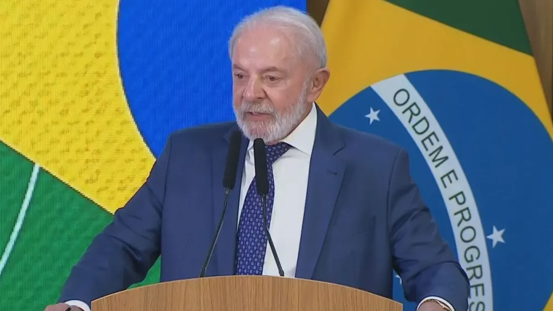 O presidente Luiz Inácio Lula da Silva (PT) anuncia plano de contingência contra tarifaço  • 13/08/2025 - Reprodução/CNN