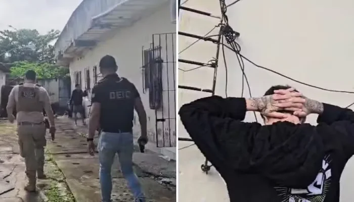 Polícia Civil de São Paulo prendeu um homem nesta segunda-feira (25) acusado de fazer ameaças ao youtuber Felca. — Foto: Reprodução/Polícia Civil.