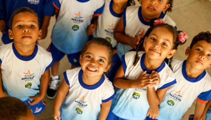 Crianças da rede municipal de Maceió. Foto: Arquivo/ Ascom Semed