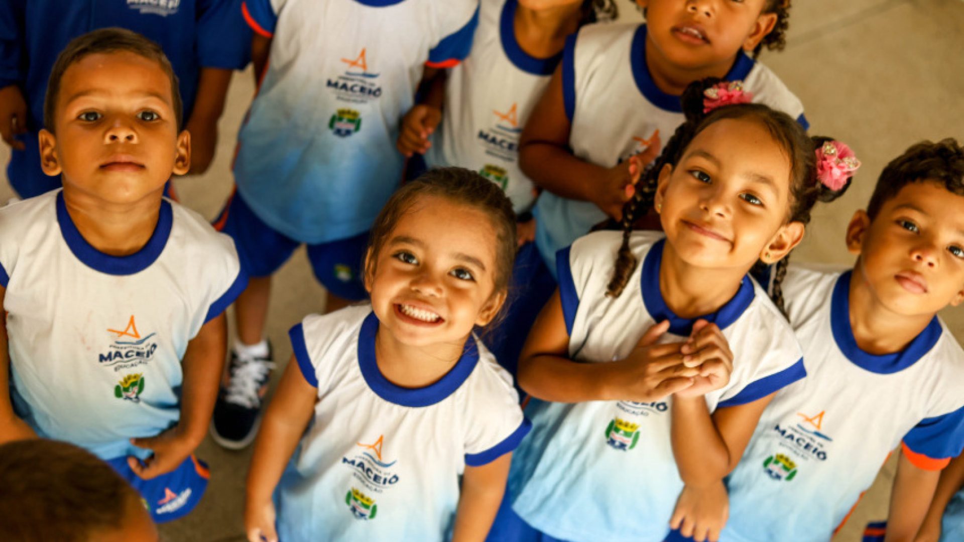 Crianças da rede municipal de Maceió. Foto: Arquivo/ Ascom Semed