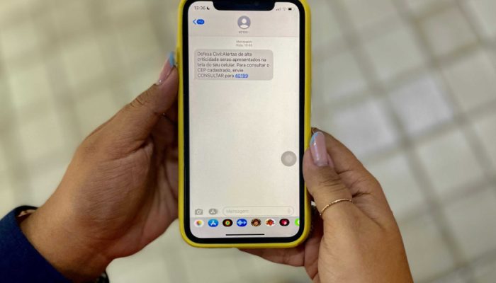 Sistema de alertas por SMS continua ativo para riscos de menor potencial. Foto: Ascom Defesa Civil Maceió