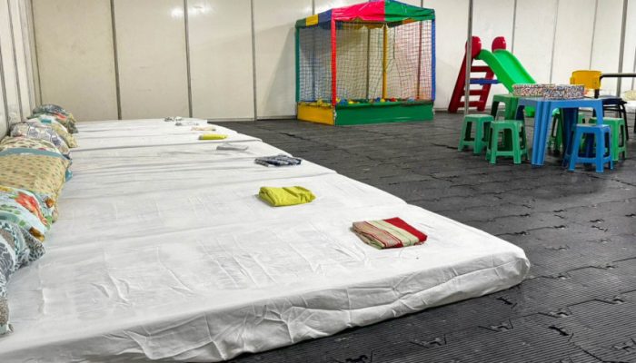 Espaço oferece diferentes opções de lazer, lanches e até colchões para descanso das crianças. Foto: Alexandre Vieira/Ascom Alurb
