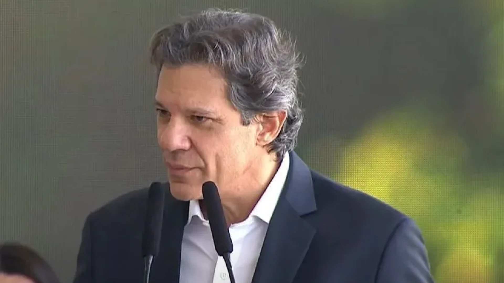 O ministro da Fazenda, Fernando Haddad, em evento no Palácio do Planalto  • Reprodução: GOV