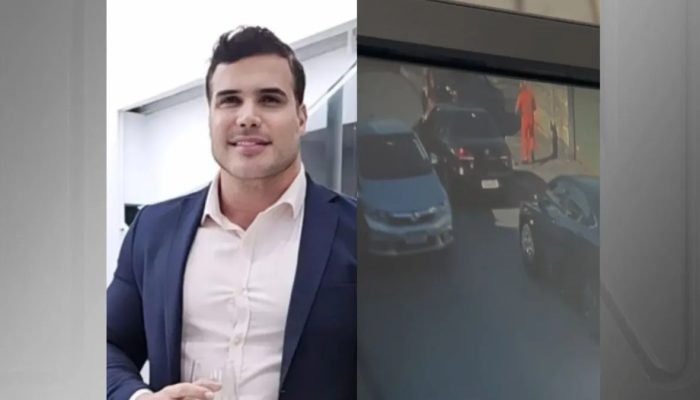 Vídeo mostra momento em que gari é baleado por empresário. FOTO: Reprodução