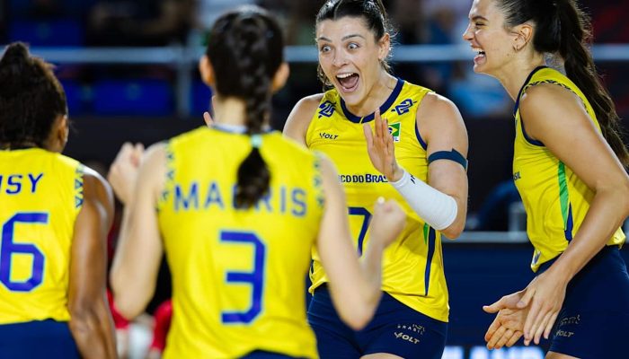 Mundial de vôlei: Brasil bate Porto Rico e fecha 1ª fase na liderança
