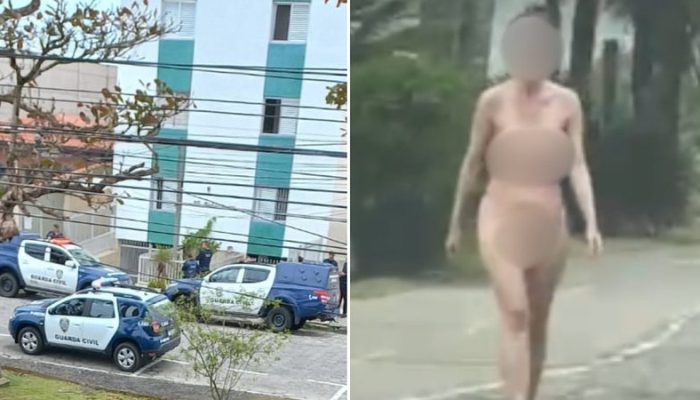 Uma mulher nua foi detida após confessar ter assassinado o pai em Itanhaém, São Paulo, enquanto caminhava nua pela praia.  |   Bnews - Divulgação Reprodução
