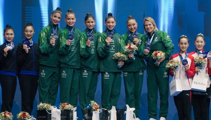 Ginástica rítmica: Brasil leva ouro inédito na Copa do Mundo, em Milão