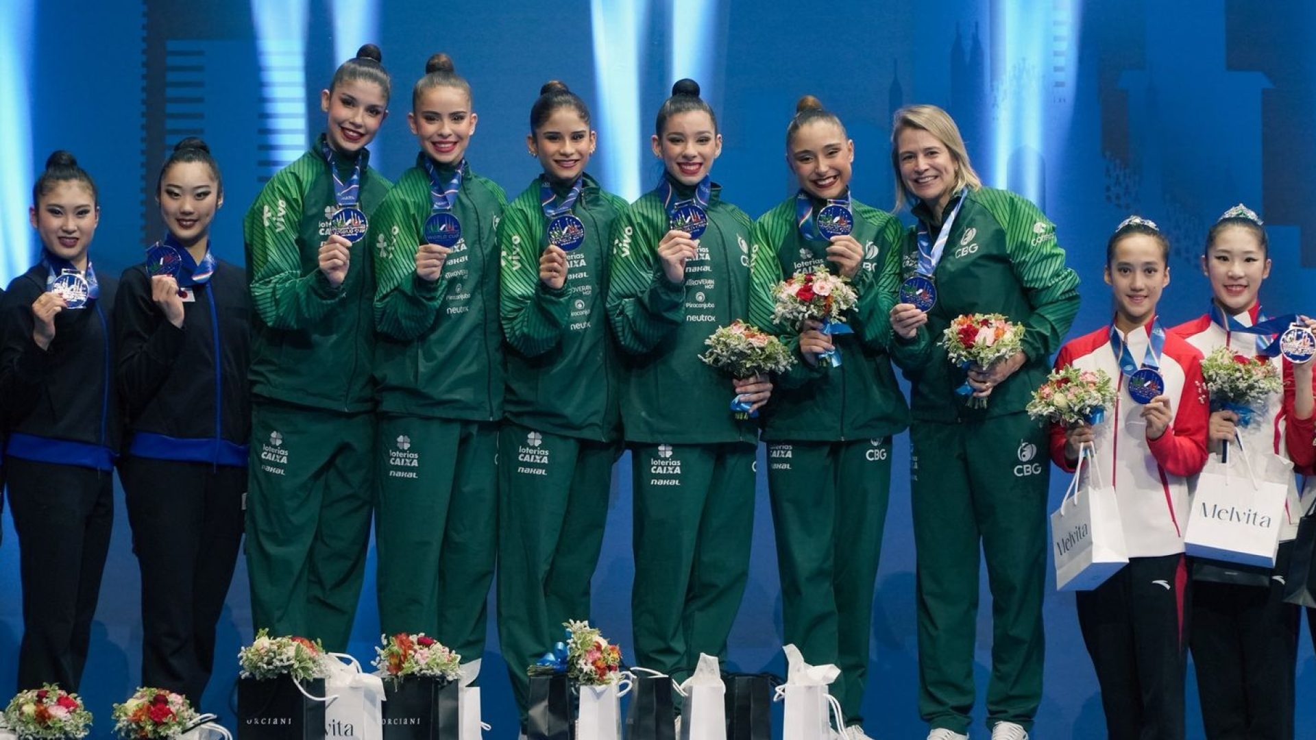 Ginástica rítmica: Brasil leva ouro inédito na Copa do Mundo, em Milão