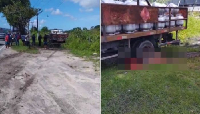 Motociclista morre atropelado por caminhão; vítima teria discutido com motorista de outro carro