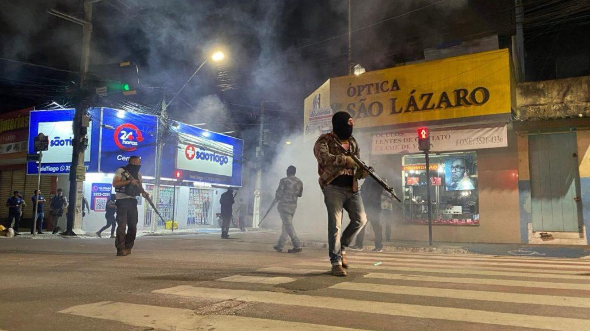 Barreiras policiais serão montadas em pontos estratégicos do estado. Foto: Arquivo – Simulação do Estágio de Treinamento do Plano de Defesa