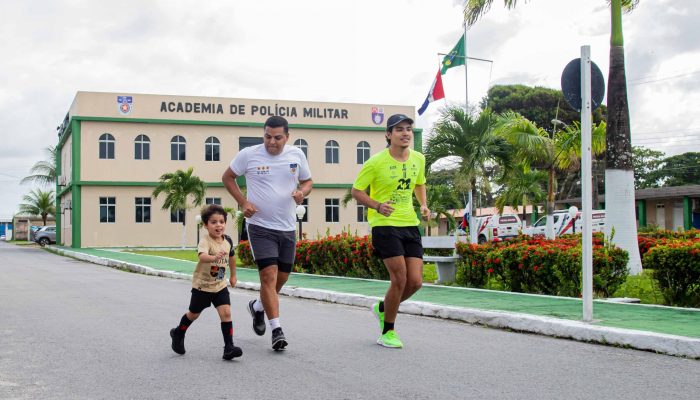 Subcomandante-geral, coronel Neyvaldo Amorim é a grande inspiração para os filhos na corrida. Foto: Fotos: Igor Lessa