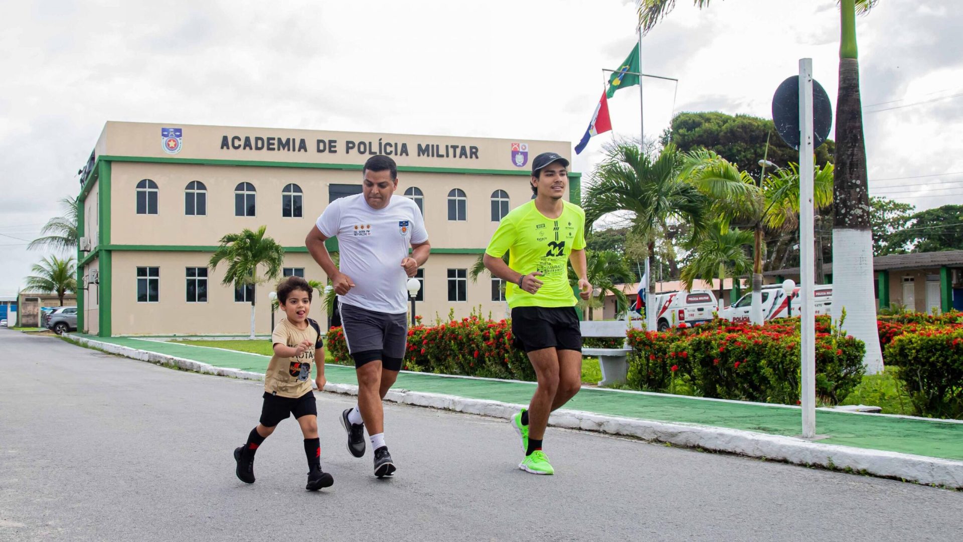 Subcomandante-geral, coronel Neyvaldo Amorim é a grande inspiração para os filhos na corrida. Foto: Fotos: Igor Lessa