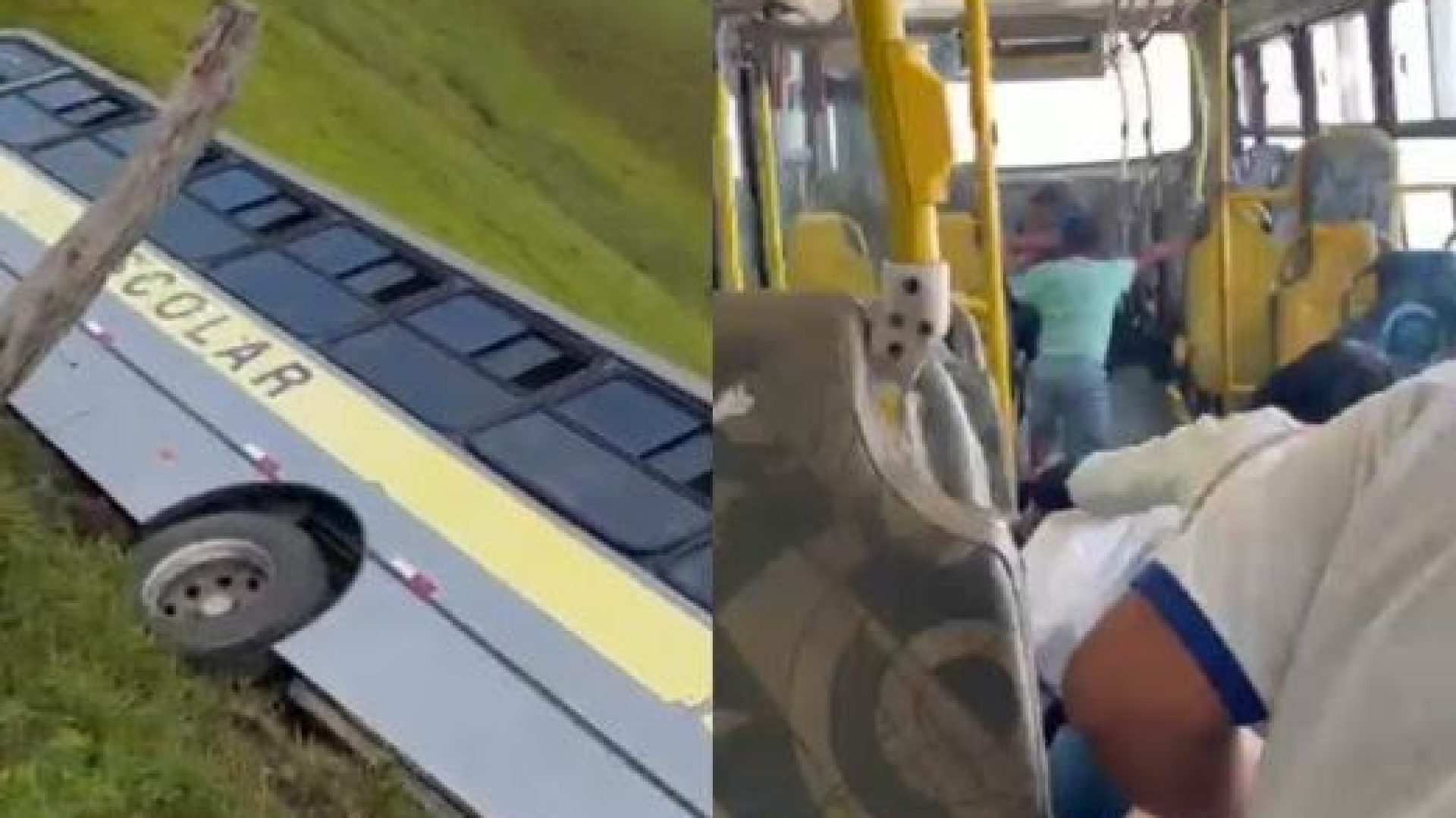 O veículo saiu da pista e tombou - Foto: Reprodução